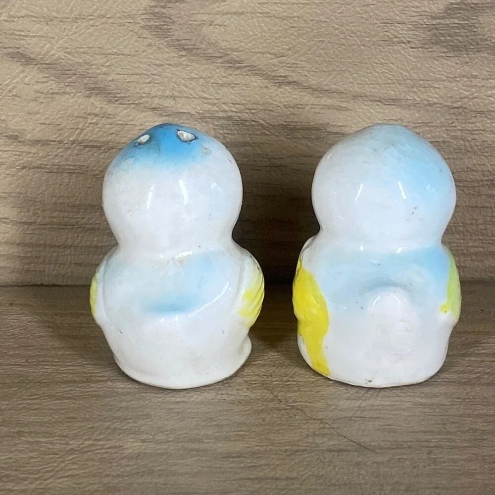 Vintage Ceramic Bird Salt & Pepper Shakers Set